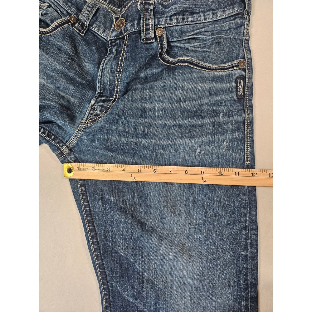 Silver Jeans Co Eddie Relaxed Fit Jeans Mens Size 36 Medium Wash Work Worn - Picture 16 of 16
